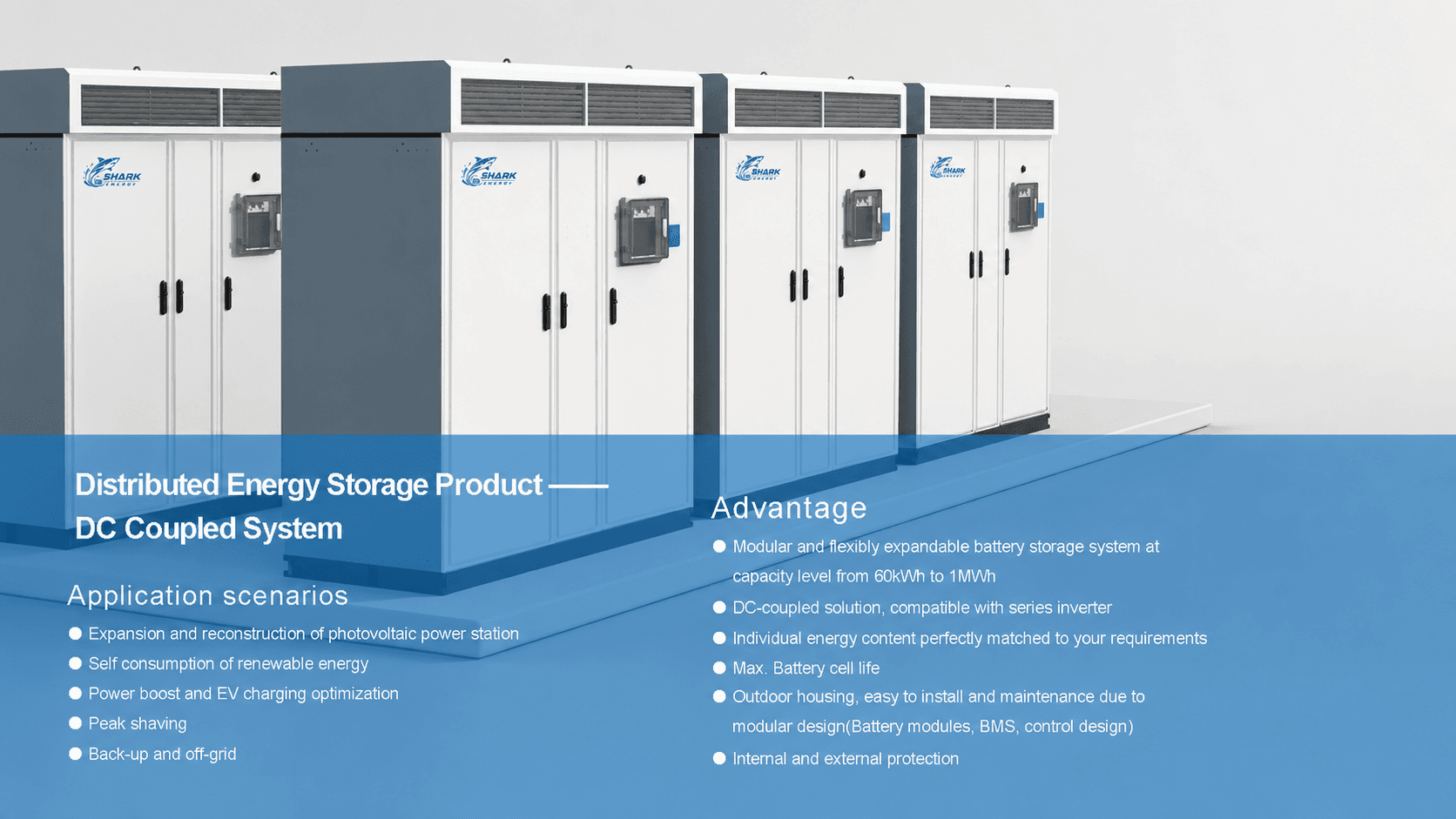 Shark Energy 50kWh to 200kWh Outdoor Cabinet BESS product image